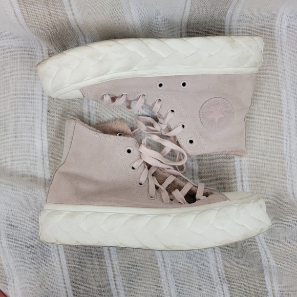 Converse CTAS Cable Lift Braided Platform Sneakers Tennis Shoes Pink Size 6‎ - Picture 8 of 9